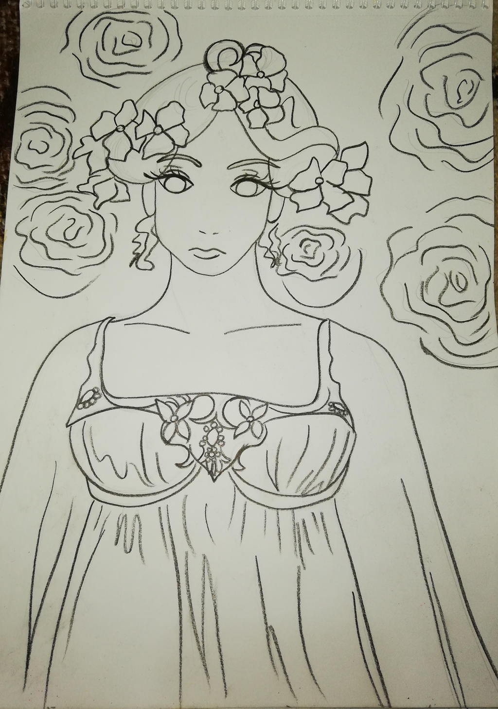 Pre-Raphaelite drawing wip2 by akatsuki2008 on DeviantArt