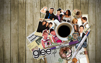 GLEE Scrapbook Wallpaper