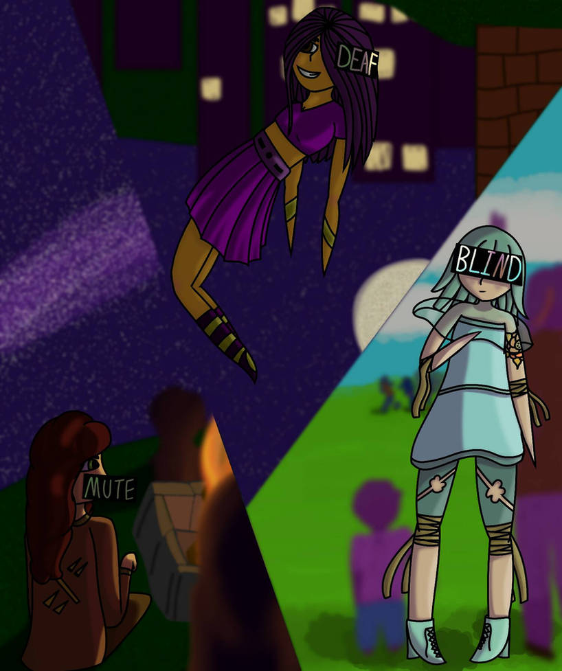 Blind, Deaf, and Mute by TacoThursday