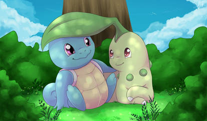 Squirtle and Chikorita