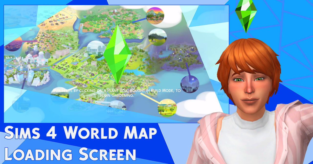 The Sims 4 World Map Loading Screen by MikaelaSakurai on DeviantArt