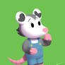 Animal Crossing style opossum