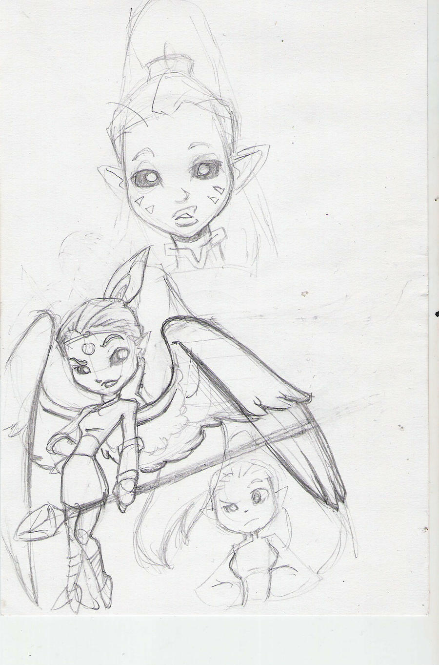 Cartoon Angel sketch