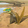 Dimorphodon with Scelidosaurus.