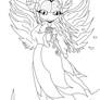 Guardian Angel Cosmo Line Art