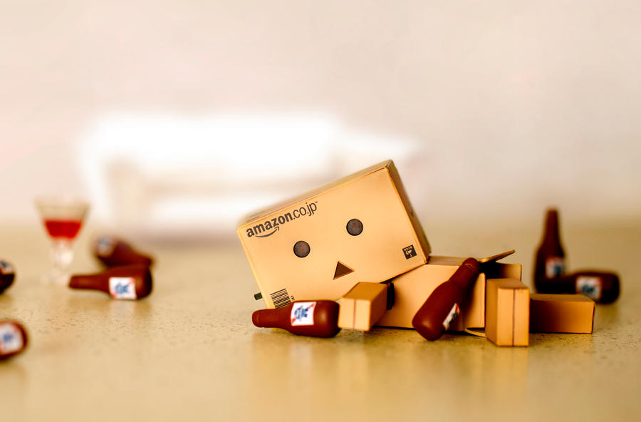 Danbo's First Drink by BryPhotography