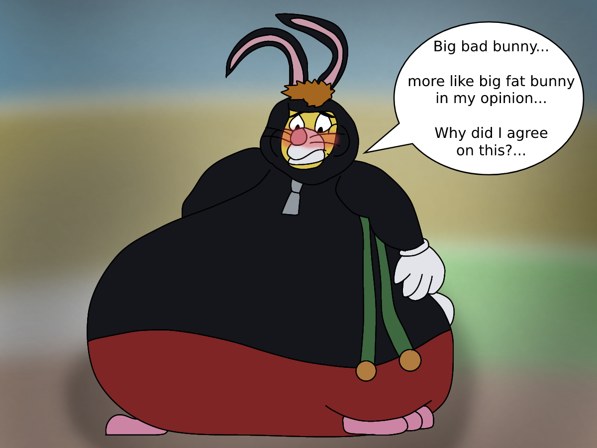 A Beat Up Fat Rabbit Big fat bunny by NickTheDragon2002 on DeviantArt