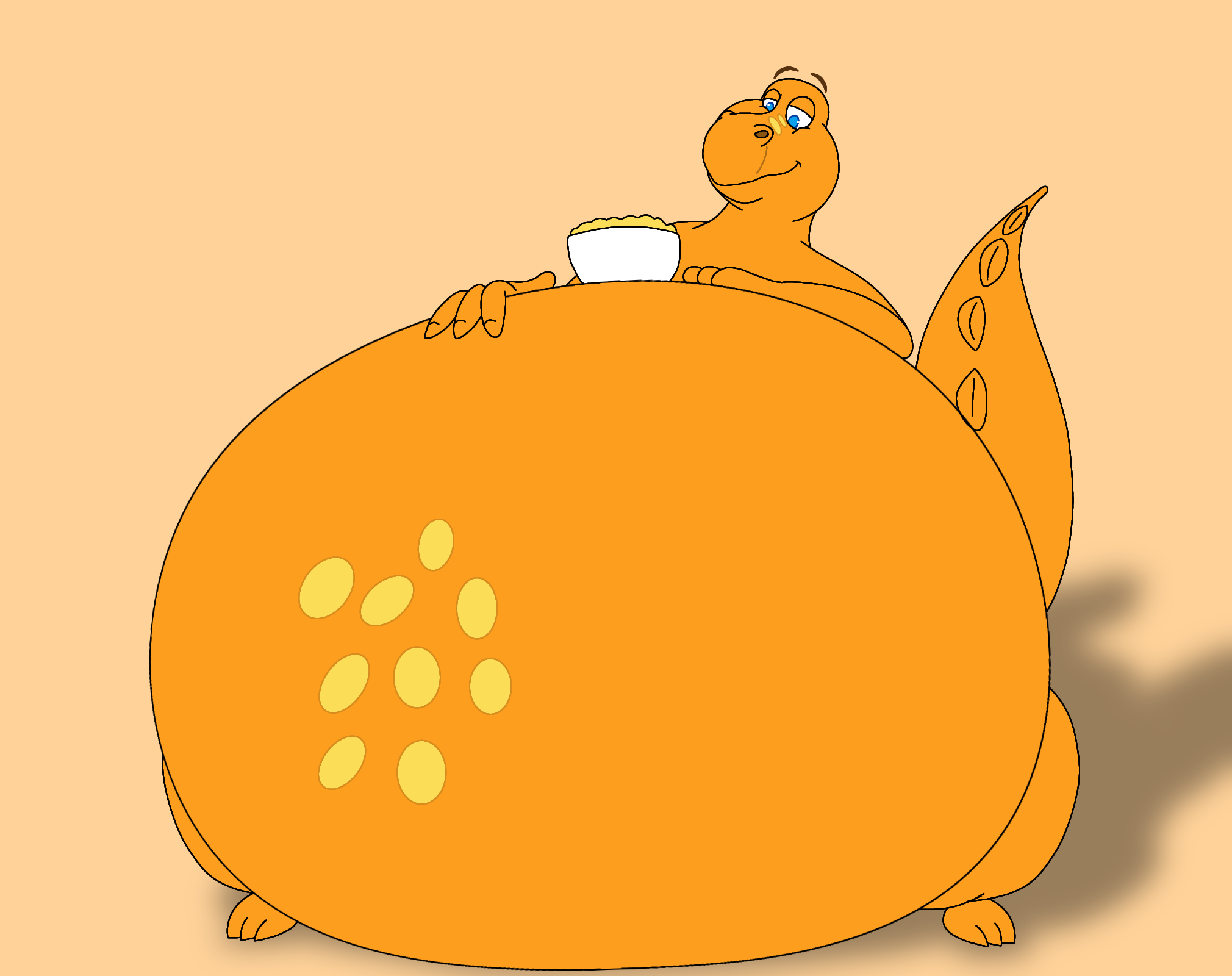 Round Cheesasaurus Rex by NickTheDragon2002 on DeviantArt