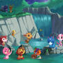 Animal Crossing - Waterfall
