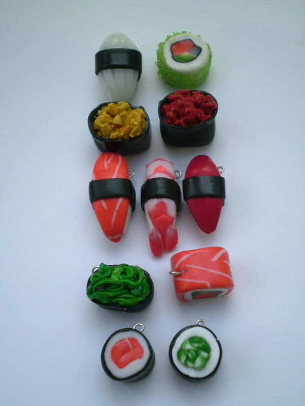 Sushi charms
