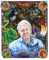 David Attenborough Portrait