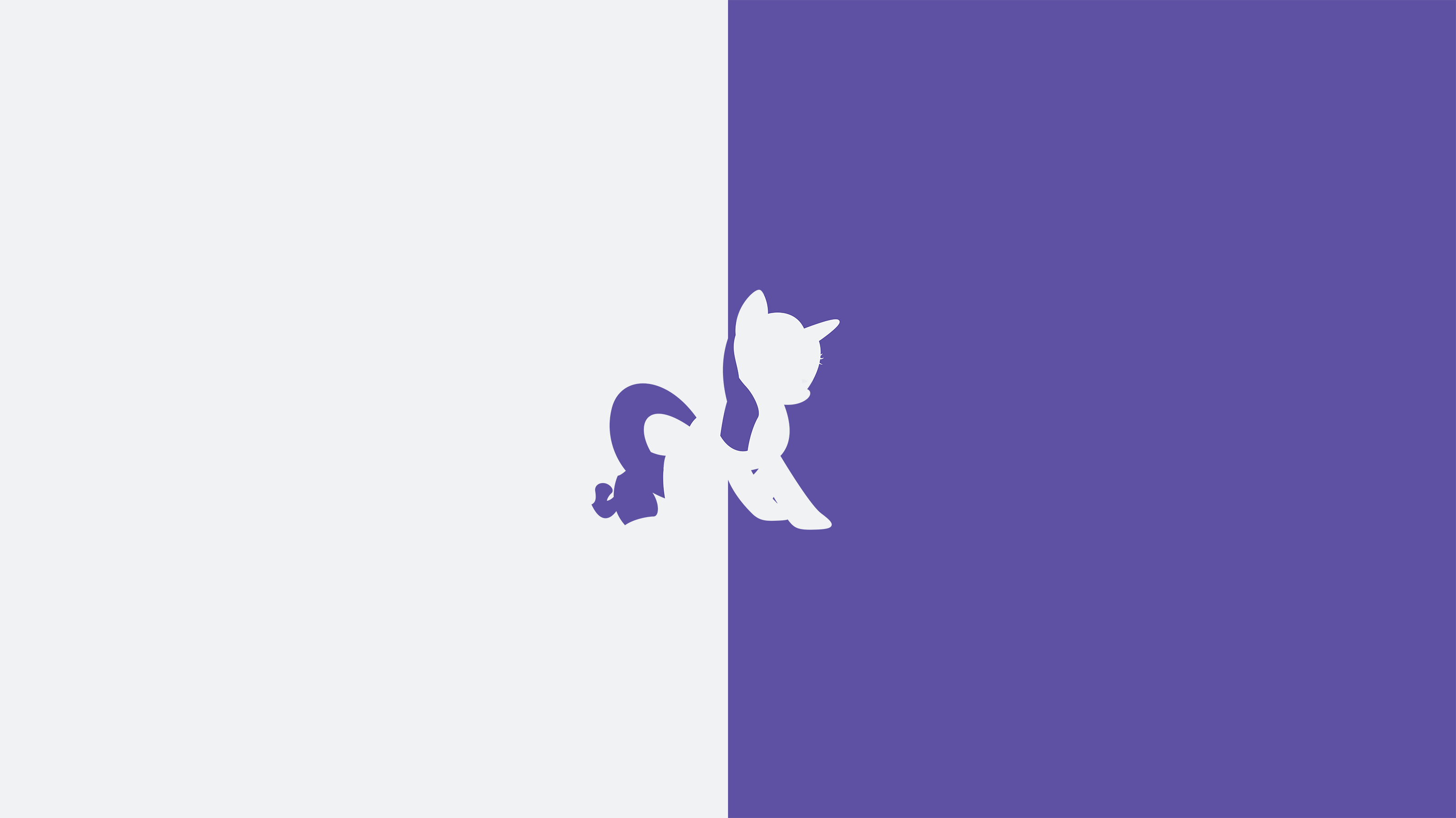 Rarity Split Minimal Wallpaper