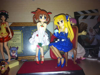 Nanoha and Fate figure dress