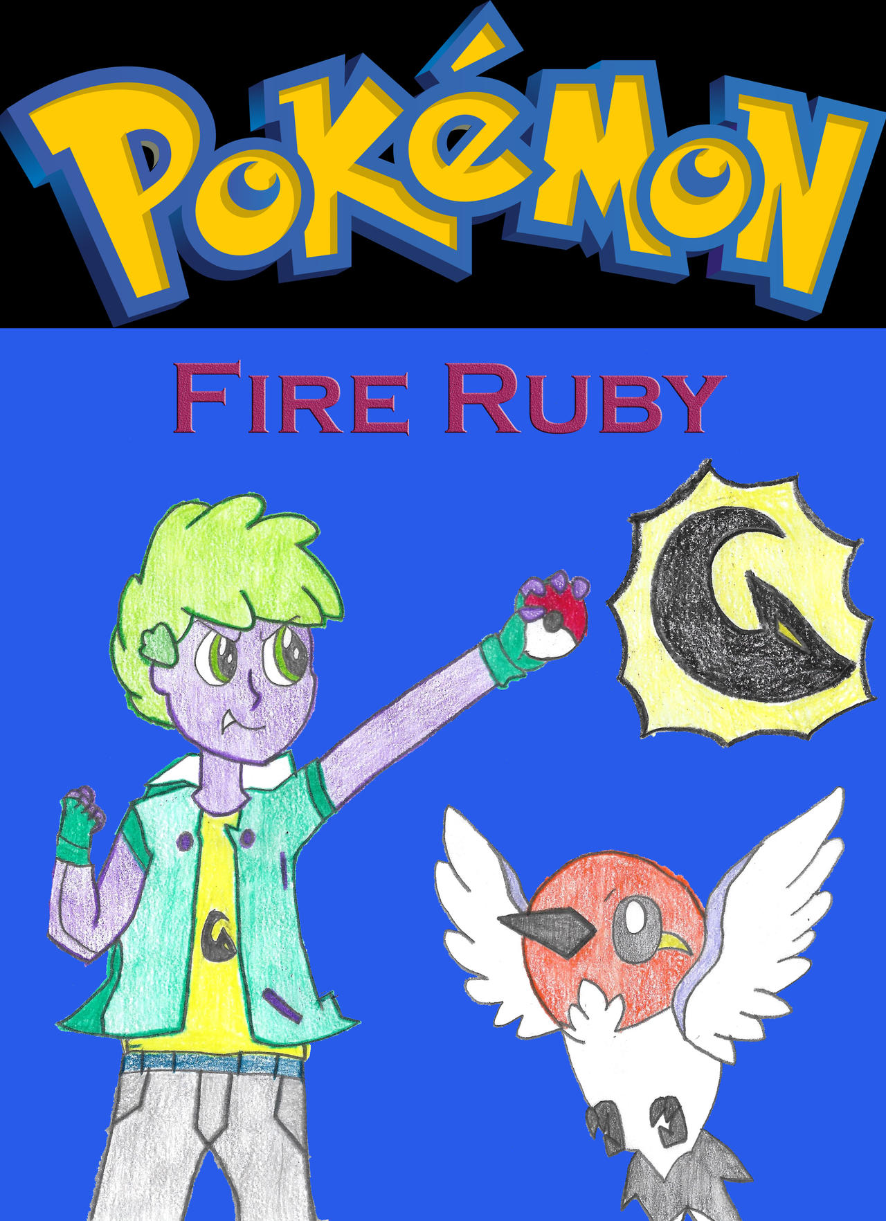 Pokemon Fire Ruby Cover by ZaXrossWarrior on DeviantArt