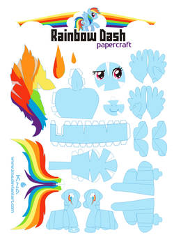 Rainbow Dash Papercraft