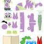 Spike Papercraft pattern