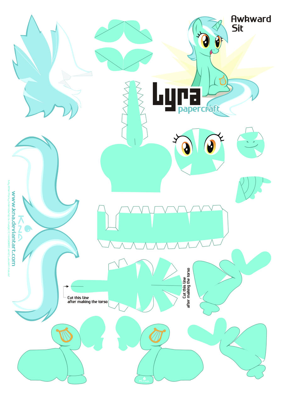 Lyra PapercraftPattern awkward