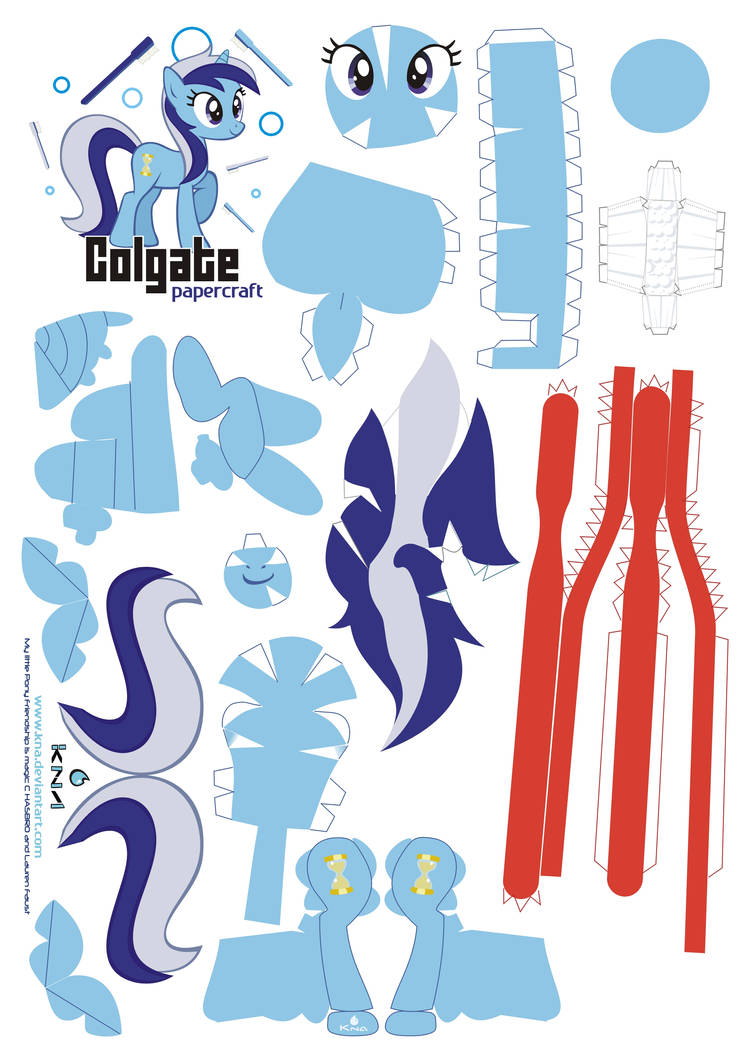 Colgate Papercraft Pattern by Kna on DeviantArt