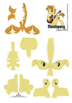 Mandopony Papercraft Pattern