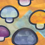 Mushroom Tile Wallpaper
