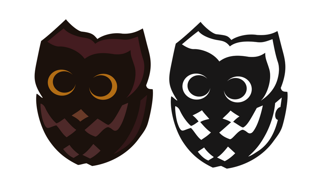 Owl for wood design by Kna