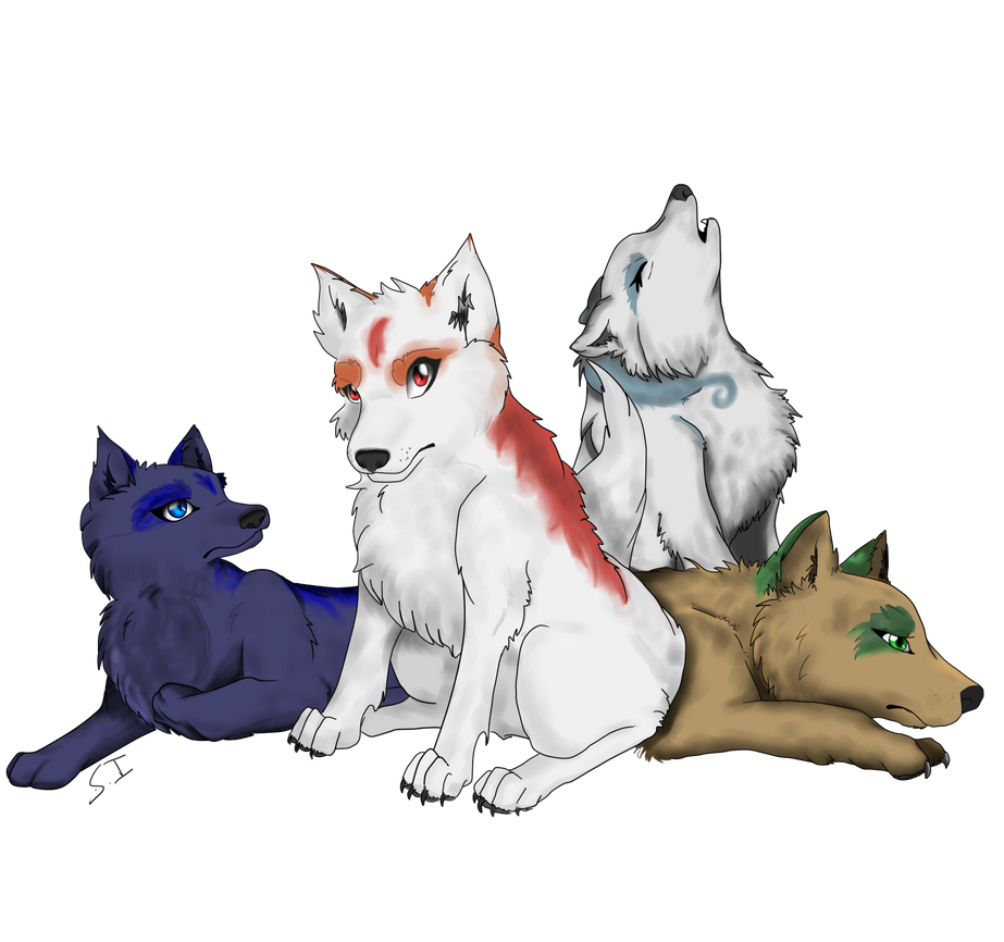 Elemental Wolves by SyaOfKanada on DeviantArt