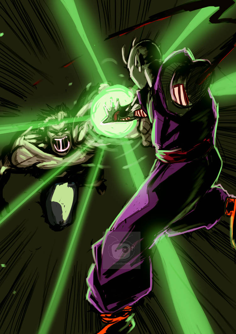 Hulk vs Piccolo by AtariBetch on DeviantArt