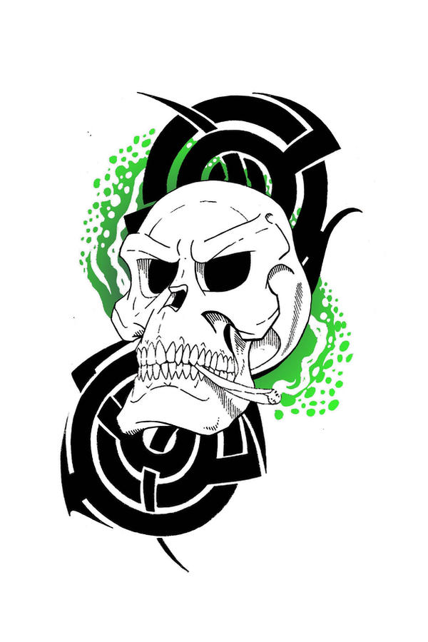 Inkybytes reefer skull by Inkbytes on DeviantArt