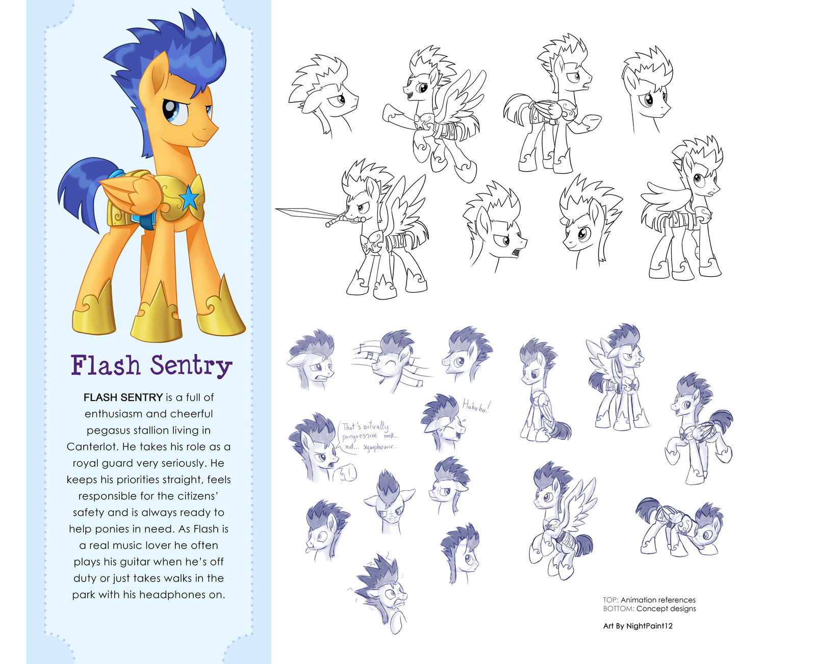 Flash Sentry Deviantart Flash Sentry Page - The Art of MLP : The Movie by NightPaint12 on ...