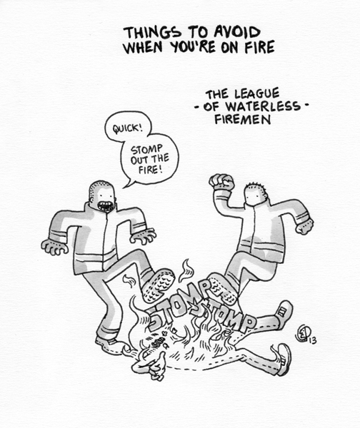 Things to avoid when you're on fire - 4 by izitmee