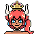 Bowsette Pixel (Redhead)