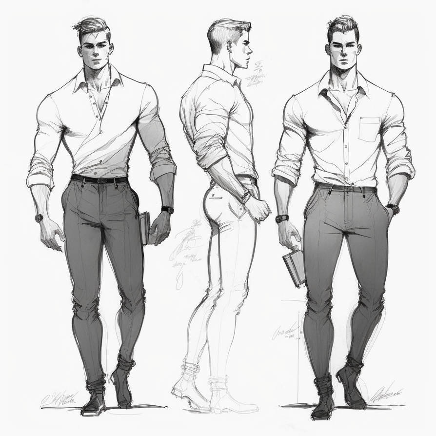 Men Style Drawing Male Physique Drawing | Male Anatomy Drawing – NDVOGT