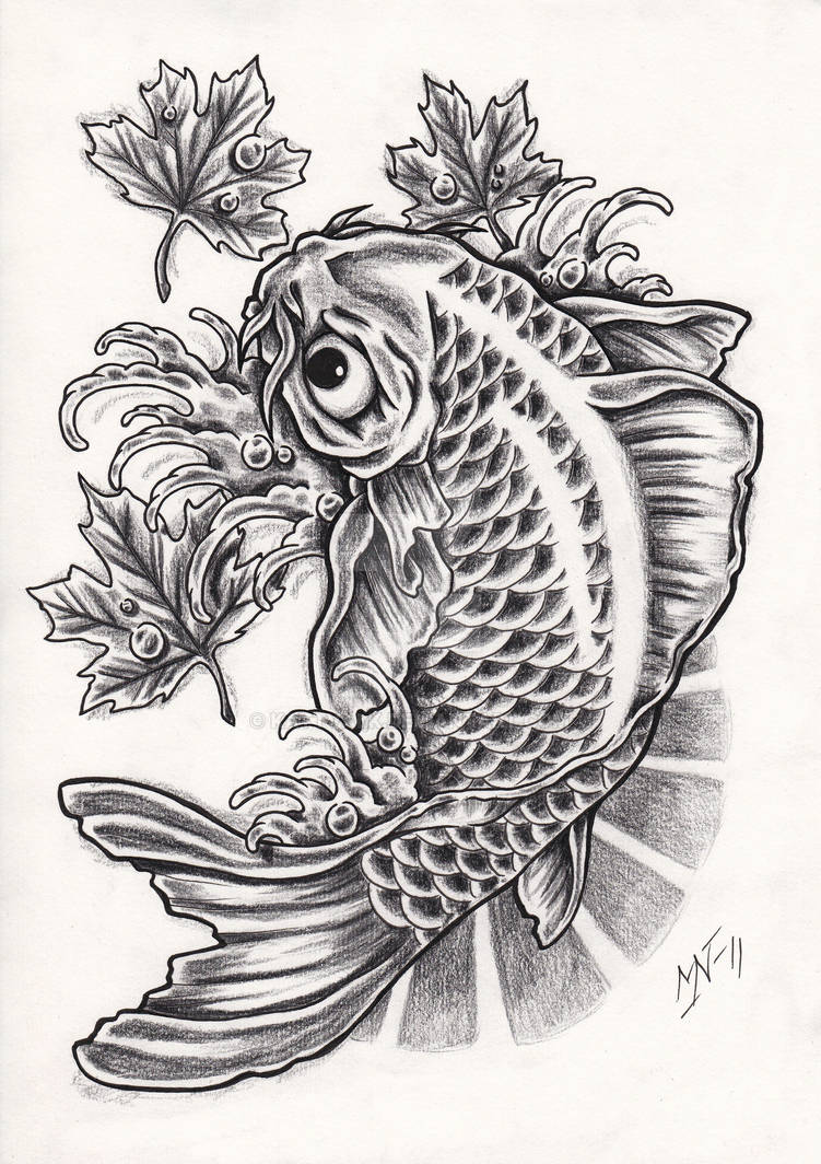 Koi fish tattoo design by Kattvalk on DeviantArt