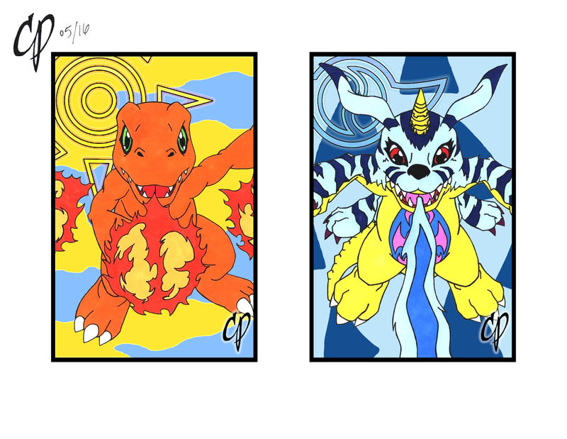 Agumon and Gabumon