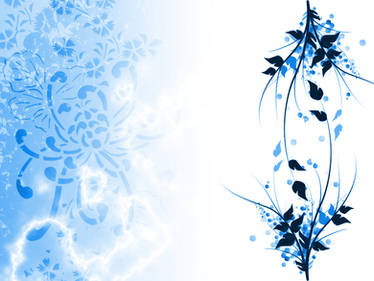 Blue-White Wallpaper