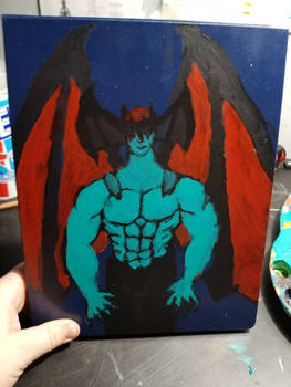 Devilman Acrylic painting