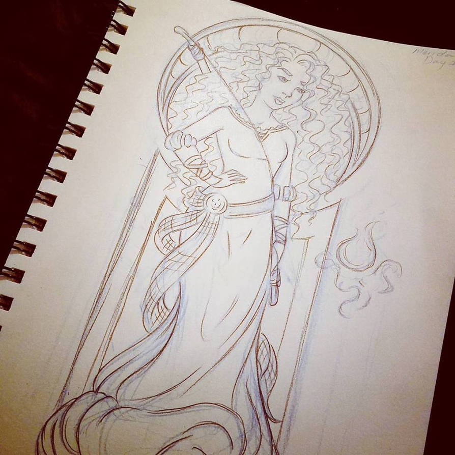 Merida and the Wisp WIP by Valolove on DeviantArt