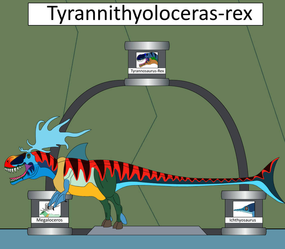 Elemental Hybrid Tyrannithyoloceras-rex