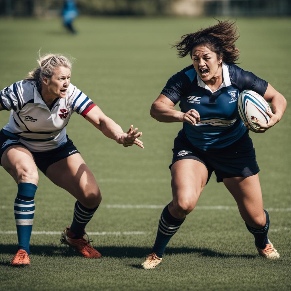 Two Women Rugby Players Fighting On Pitch by tomboy888888 on DeviantArt