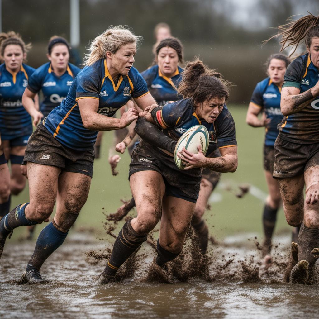 Female Rugby Brawl Two Strong Female Rugby Teams Battle For The Ball by tomboy888888 on ...