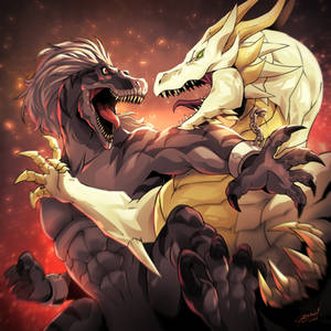 Devil Raptor VS Angel Dragon