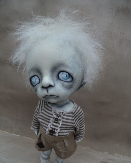 Gothic Boy. Dark Alley Art Doll. BJD.