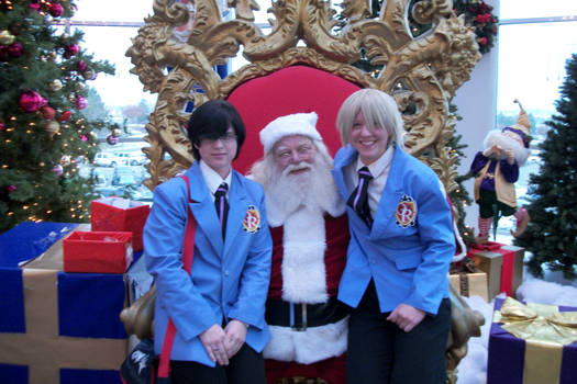 Kyouya and Tamaki vist Santa