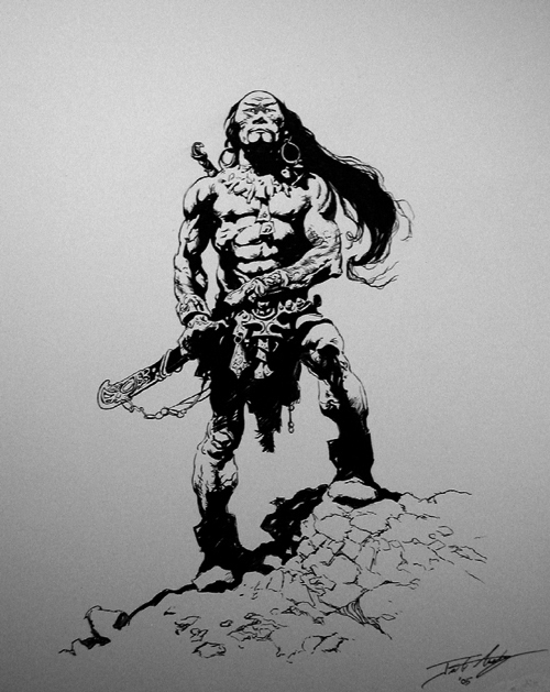 Frazetta study 2