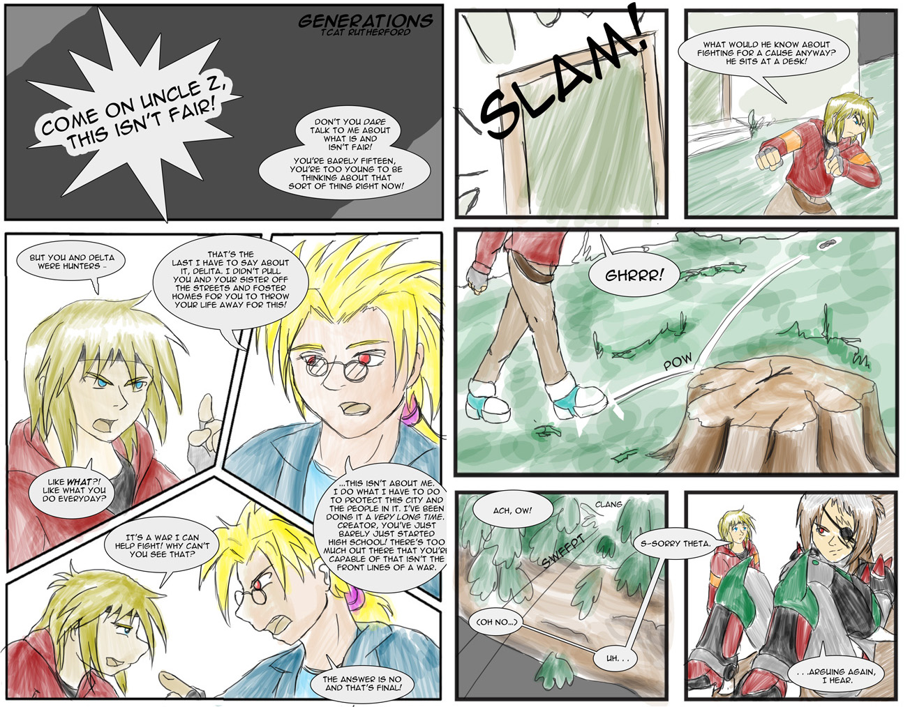 Comic - Generations Page 1 and 2