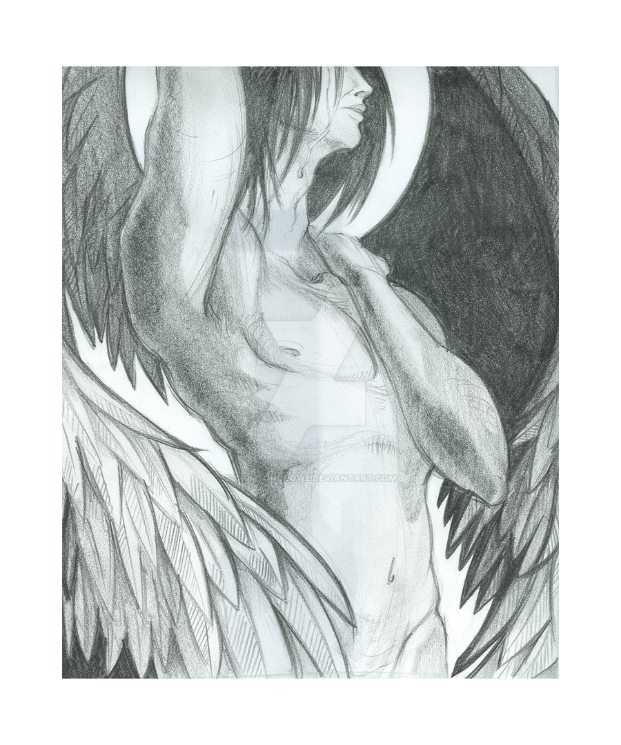 Fallen Angel Pencil Drawings.