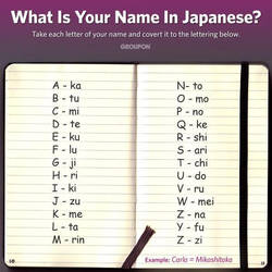 What is your Japanese name?