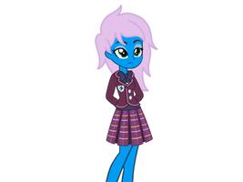 Radiant Rail wearing Crystal Prep school uniform.