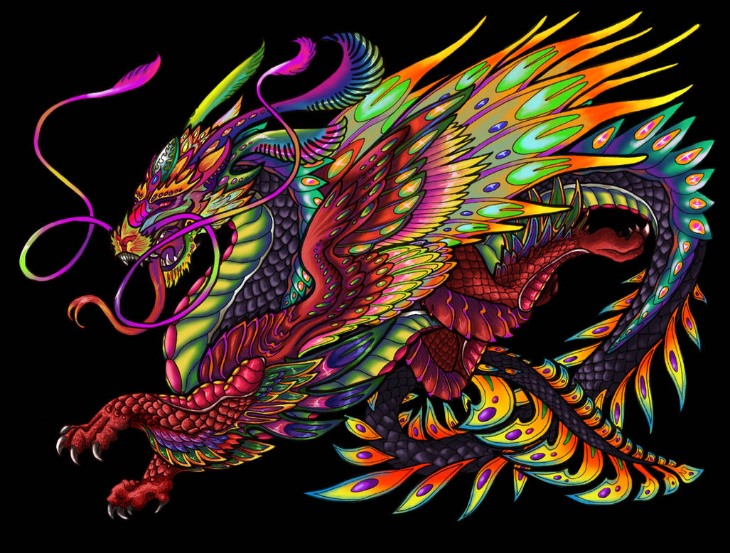Blacklight Dragon by secretsheik on DeviantArt