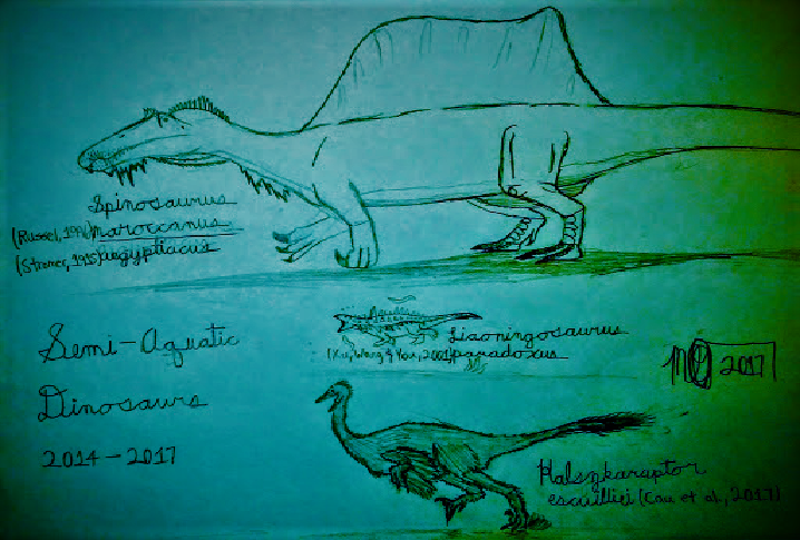Semi-Aquatic Dinosaurs In Paleontology by Galaxoica on DeviantArt